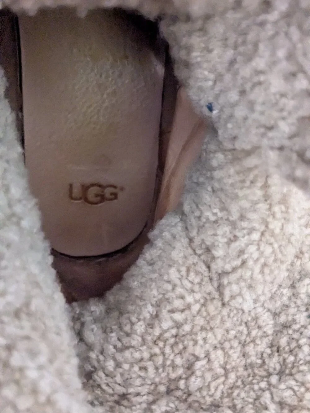 UGG STARLYN FAWN SHEEPSKIN SNEAKER HIGH TOP ANKLE BOOTS SIZE 10 BROWN